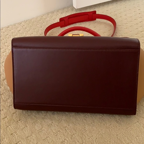 Brand New Celine Trapeze Discontinued Red/Beige - Picture 10 of 12